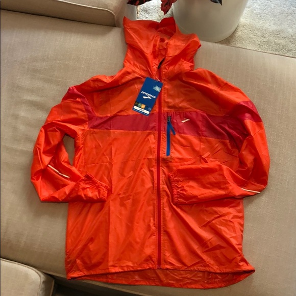 brooks jackets orange
